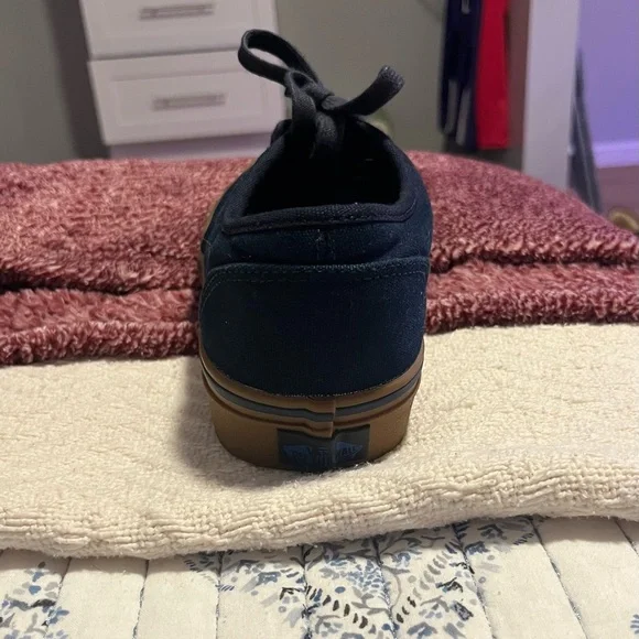 Vans Men's Navy and Brown Sneakers - Picture 3 of 4